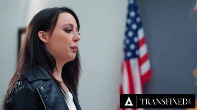 TRANSFIXED - Erica Cherry Pounds Whitney Wright With Her Big Trans Cock At Driver's Ed! - hotmovs.com