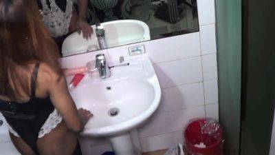 Hot Ladyboy Maid Adele Toys And Jerks Off In Bathroom - drtvid.com